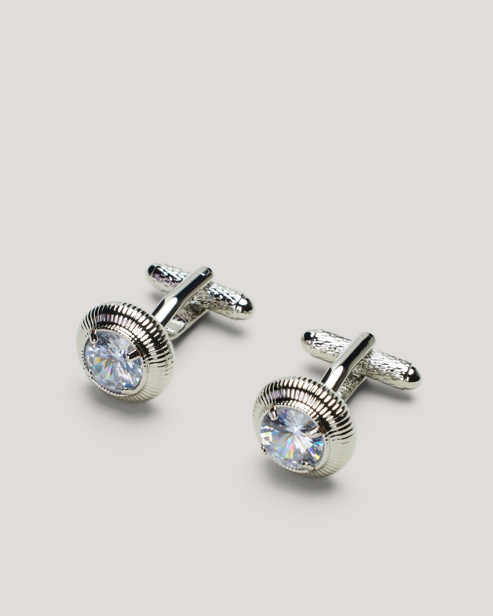 Silver Jewelled Cufflinks